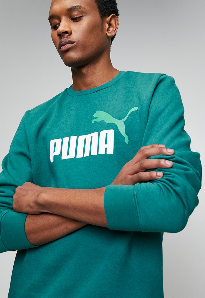 PUMA - ESS 2 COLOR No. 1 Logo Crew FL - Emerald Ice