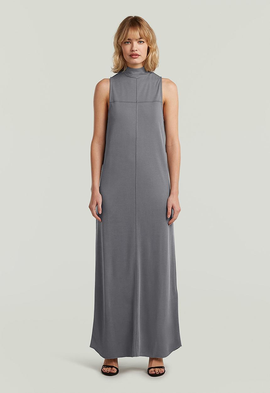 G-STAR - Long flowy mock t dress wmn - orphus