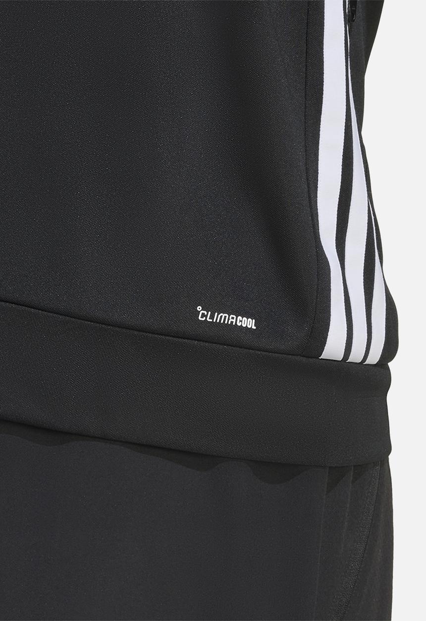 adidas Performance - Workout Essentials All-Set 3-Stripes Knit Track Top - Black/white
