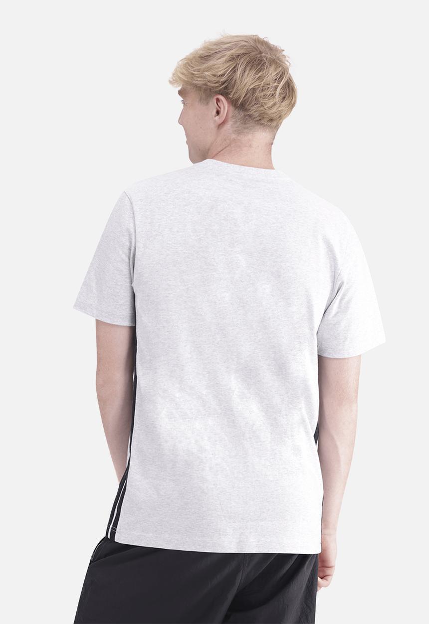 adidas Performance - Essentials 3-Stripes Single Jersey T-Shirt - Grey/Blk