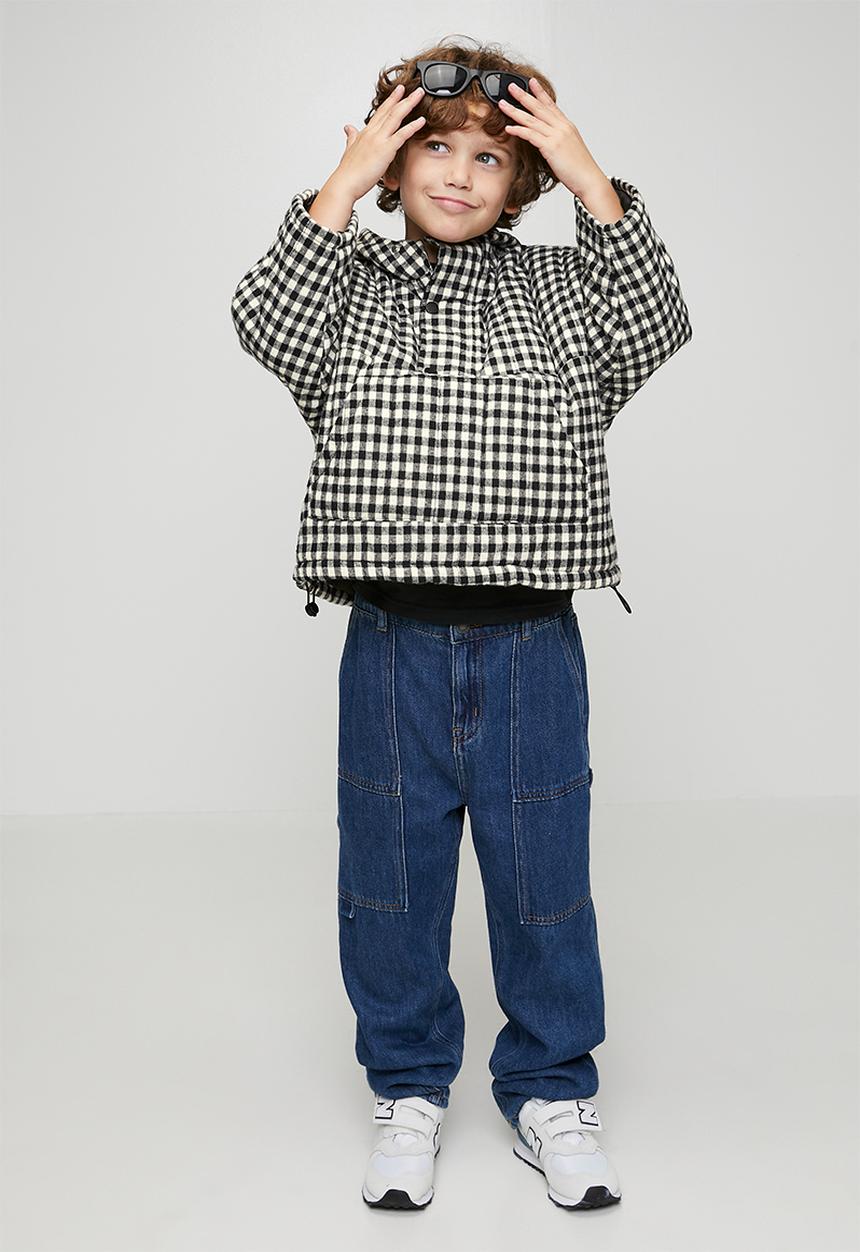 Pop Candy - Hooded jacket - black gingham