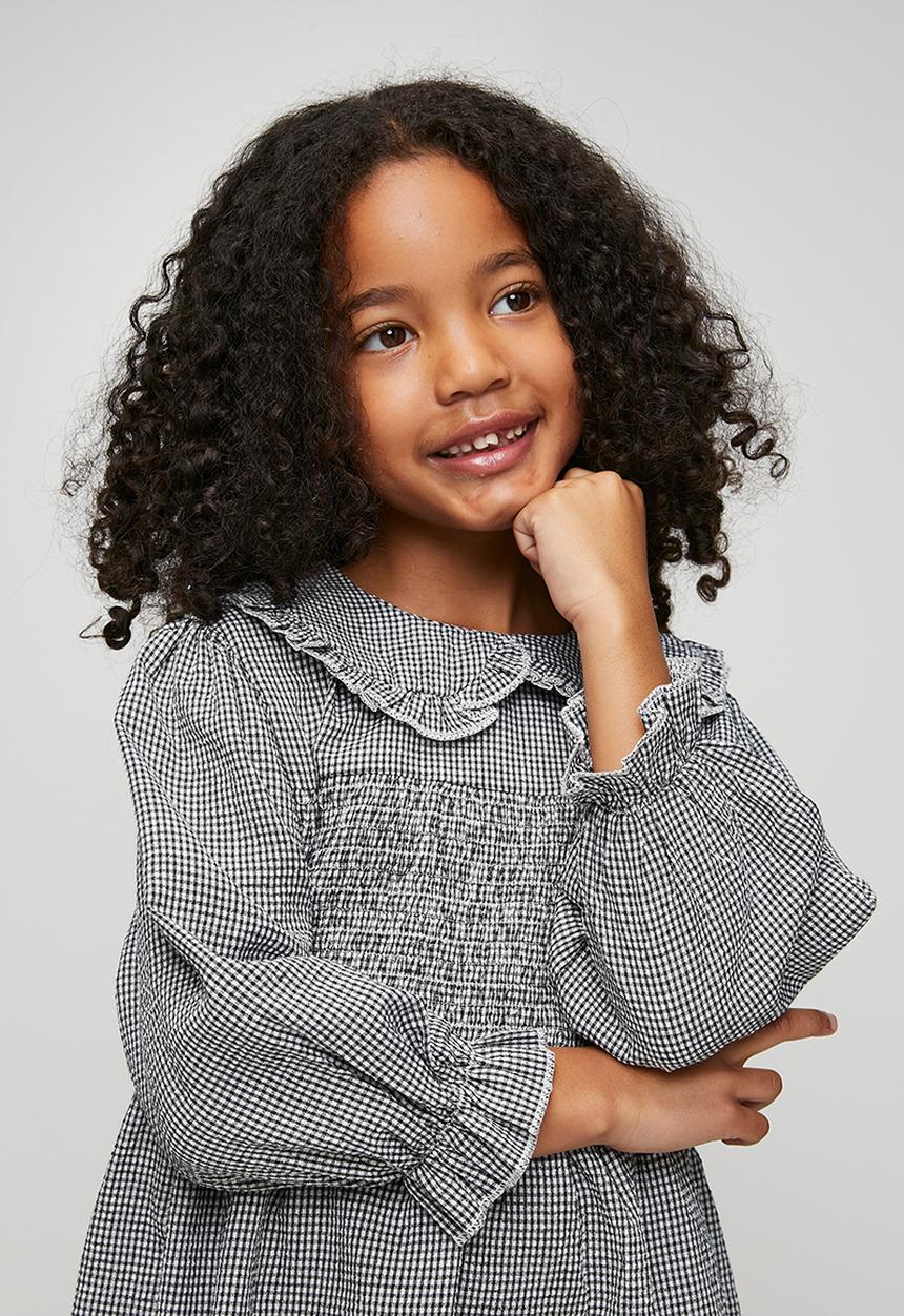 Pop Candy - Smocked dress - charcoal