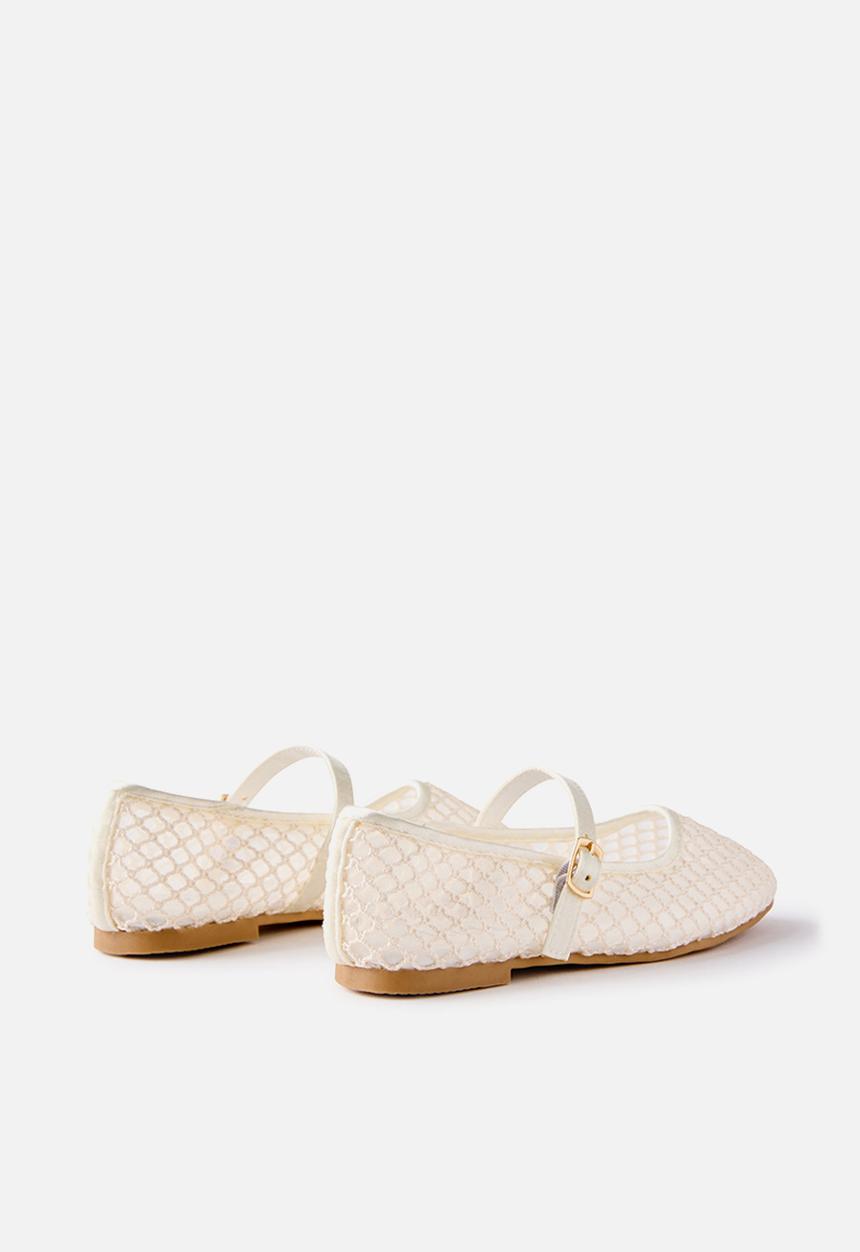 Cotton On - Olivia Ballet Flat - Vanilla/Woven
