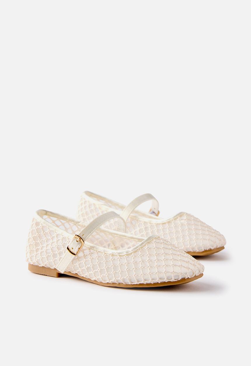 Cotton On - Olivia Ballet Flat - Vanilla/Woven