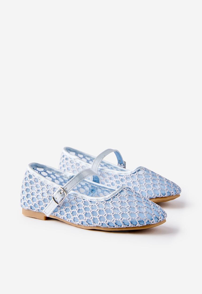 Cotton On - Olivia Ballet Flat - Ice Blue/Woven