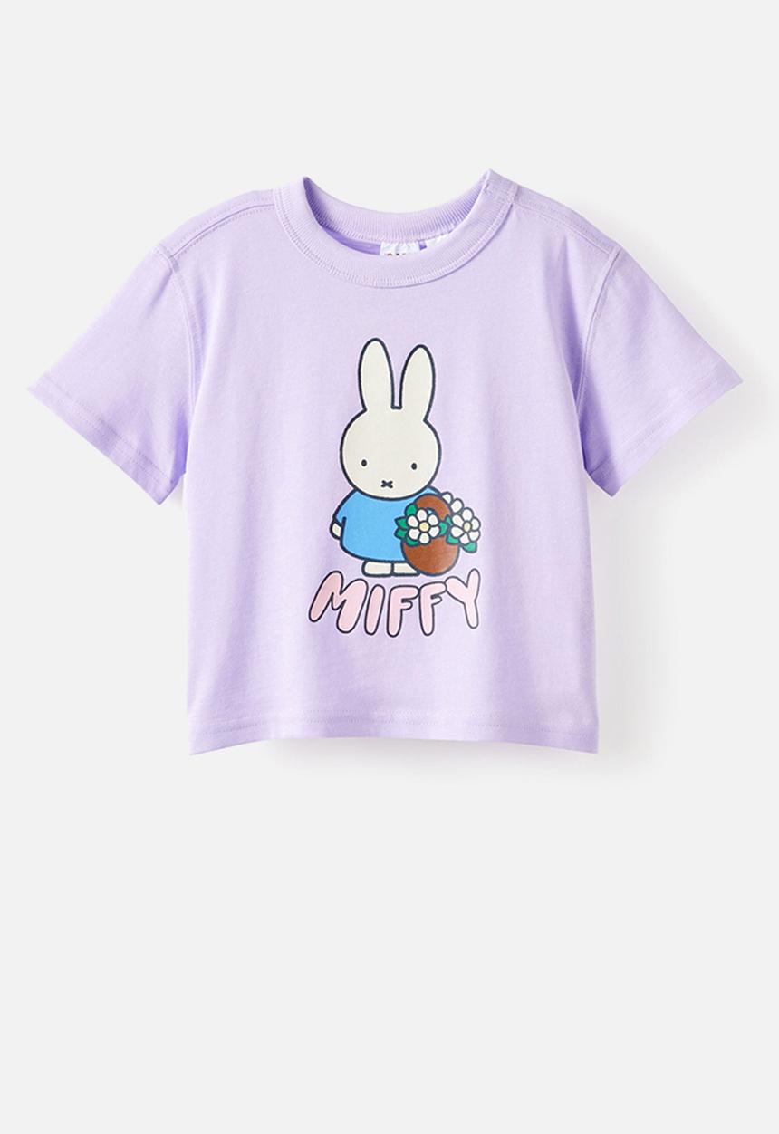 Cotton On - Bobbi Short Sleeve Lcn Tee - Lcn Mif Vintage Lilac/Miffy