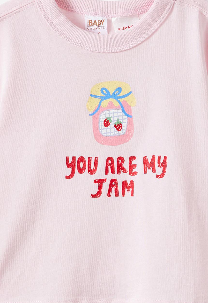 Cotton On - Bobbi Short Sleeve Graphic Tee - Tea Party Pink/You Re My Jam