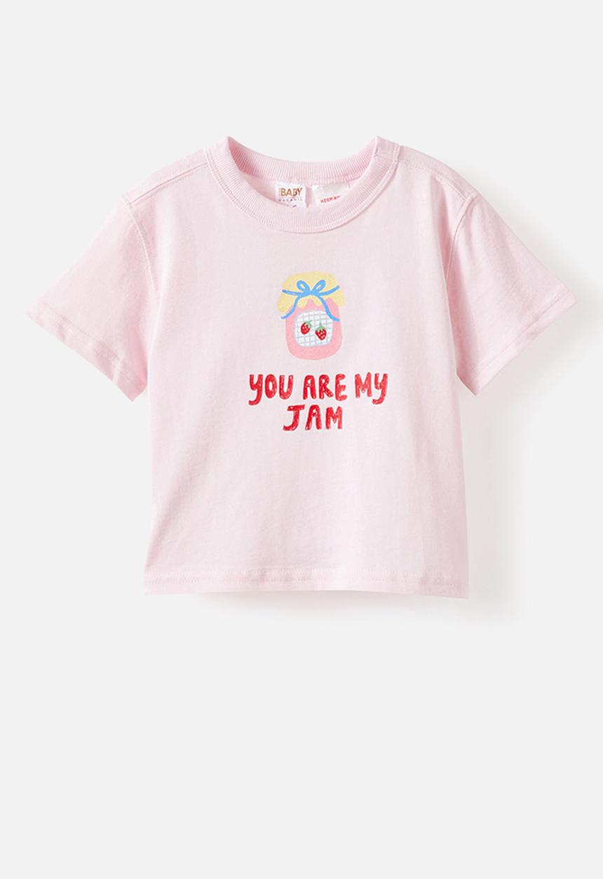 Cotton On - Bobbi Short Sleeve Graphic Tee - Tea Party Pink/You Re My Jam