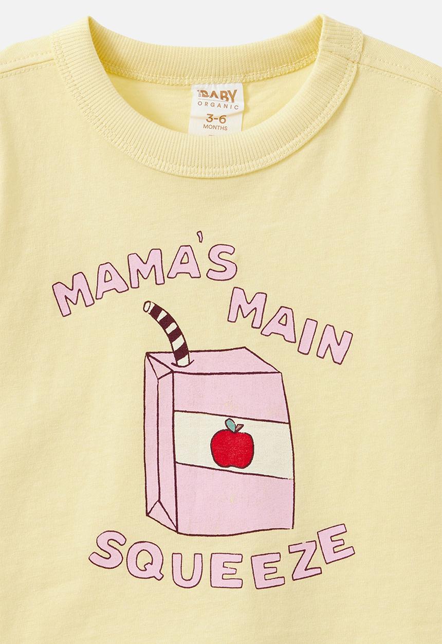 Cotton On - Bobbi Short Sleeve Graphic Tee - Baby Yellow/Main Squeeze