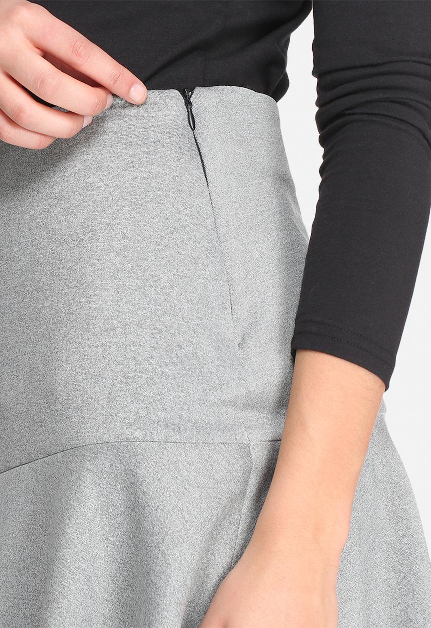 dailyfriday - Dropped waist scuba mini skirt
