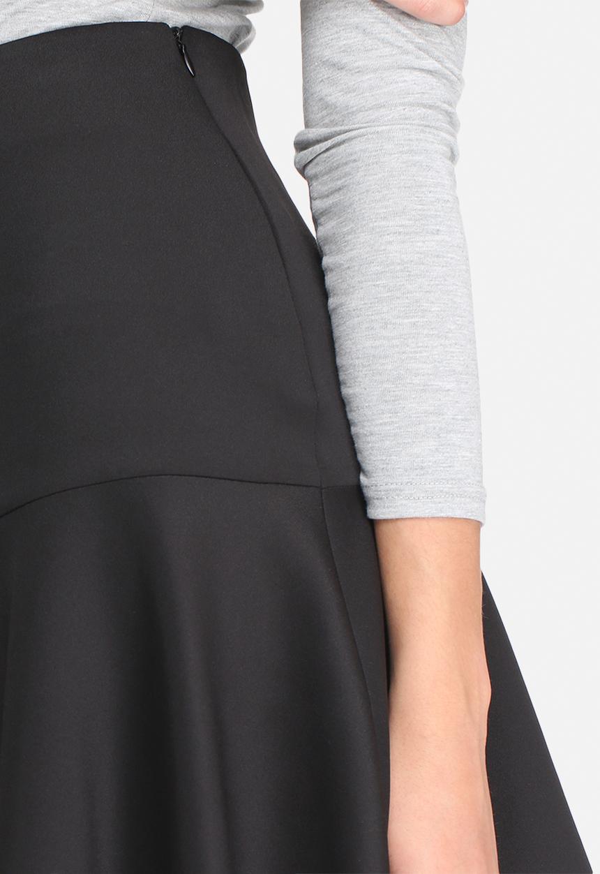 dailyfriday - Dropped waist scuba mini skirt