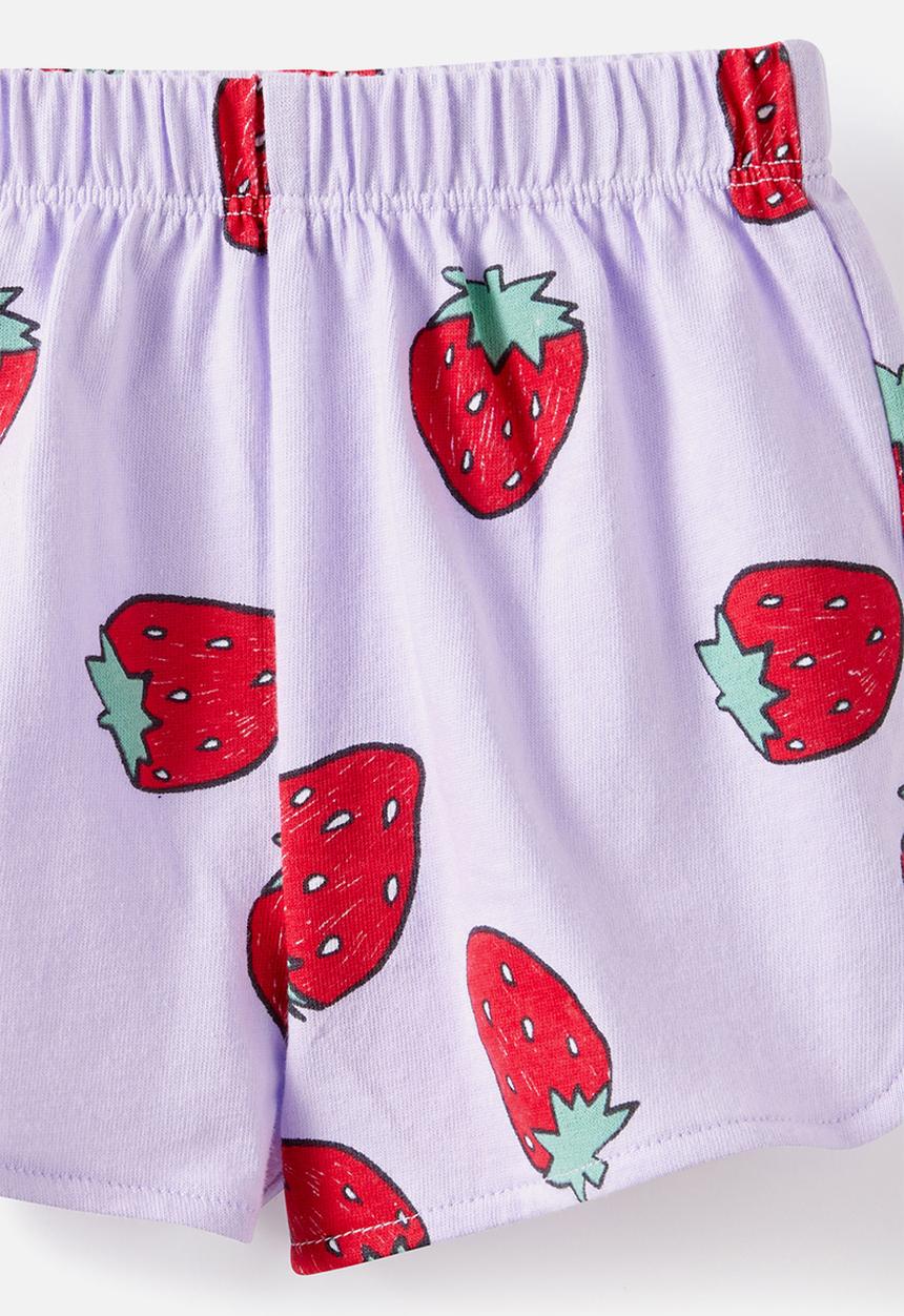 Cotton On - Koda Short - Vintage Lilac/Strawberries