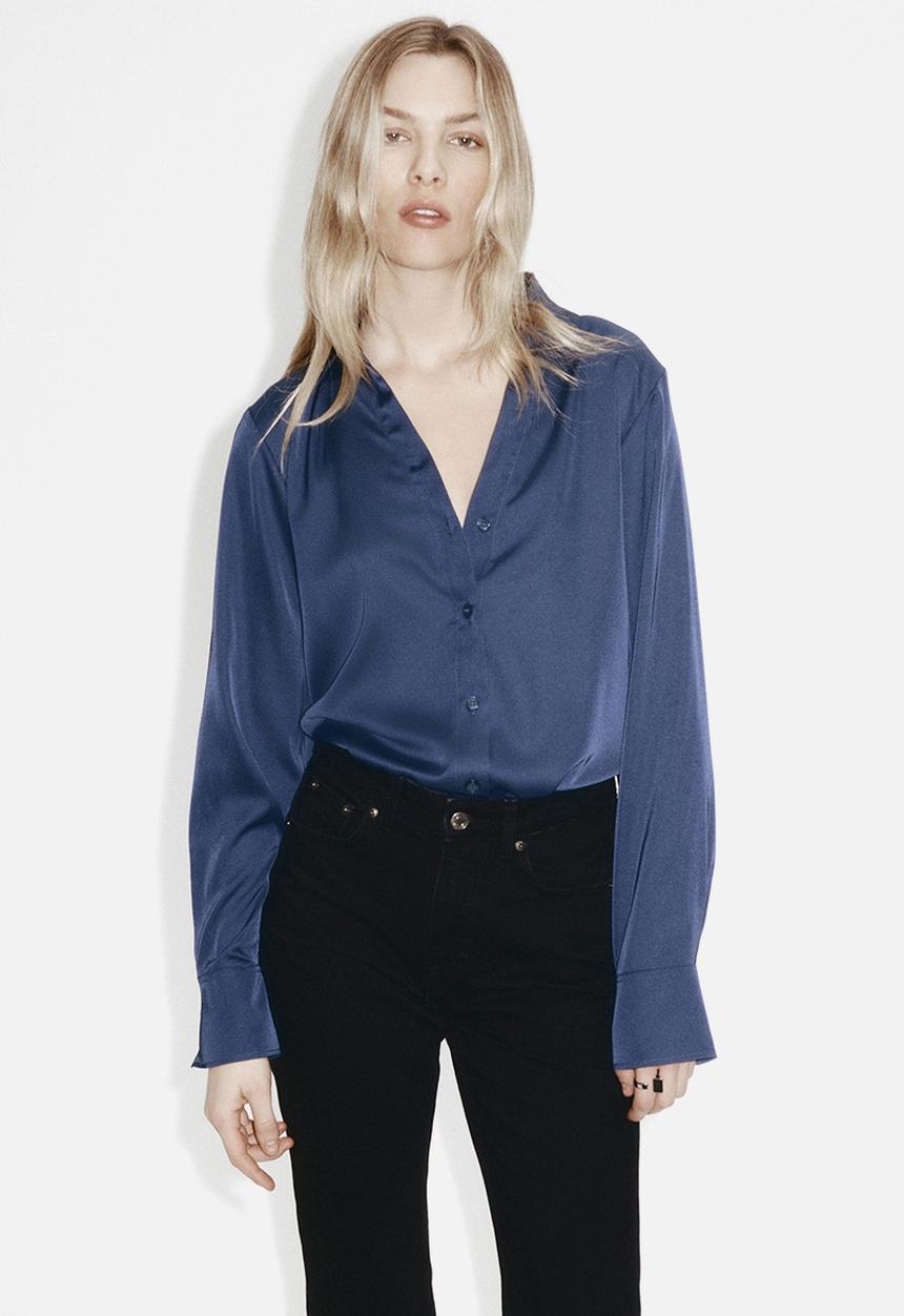H&M - V-neck blouse - dark blue