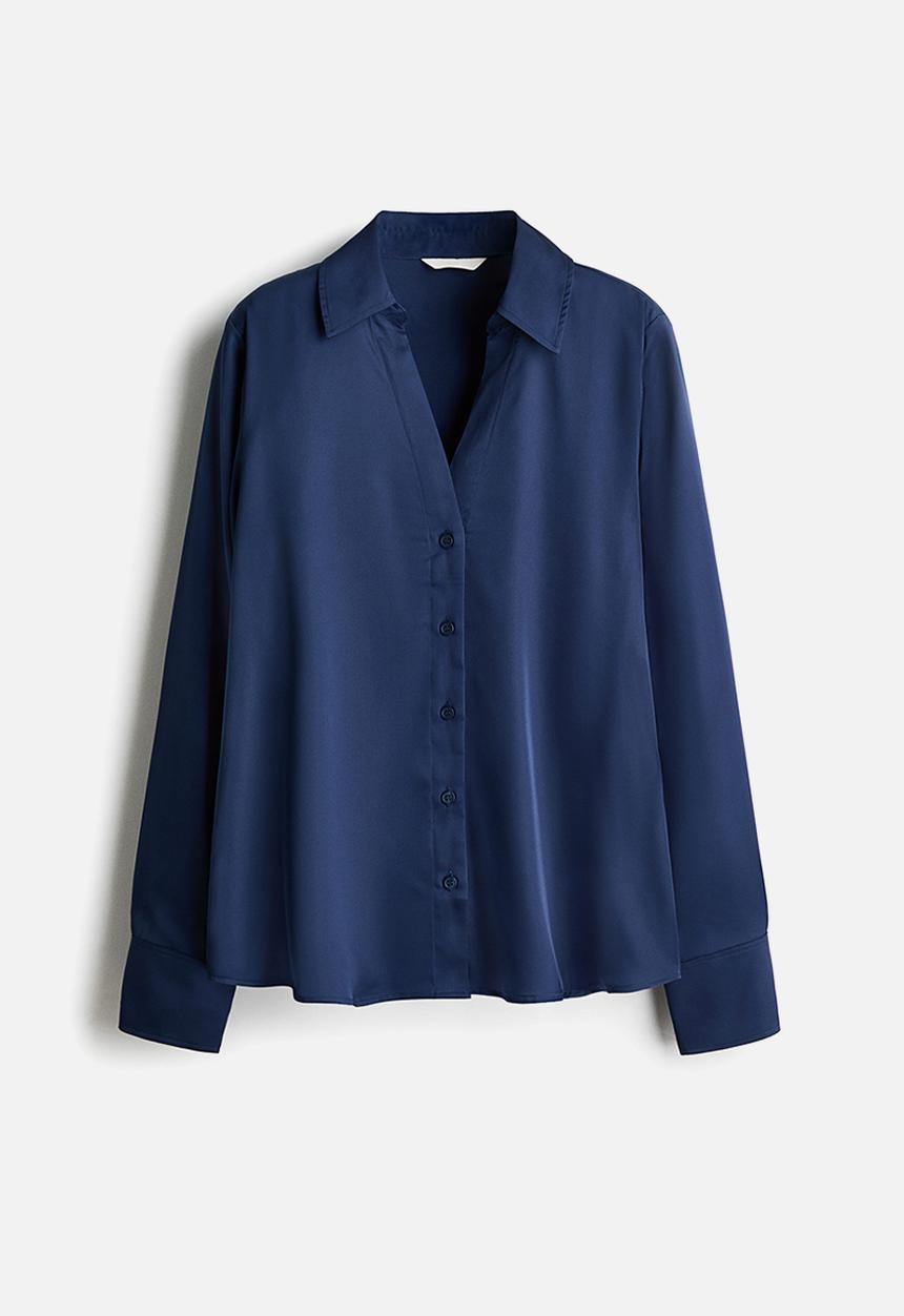 H&M - V-neck blouse - dark blue