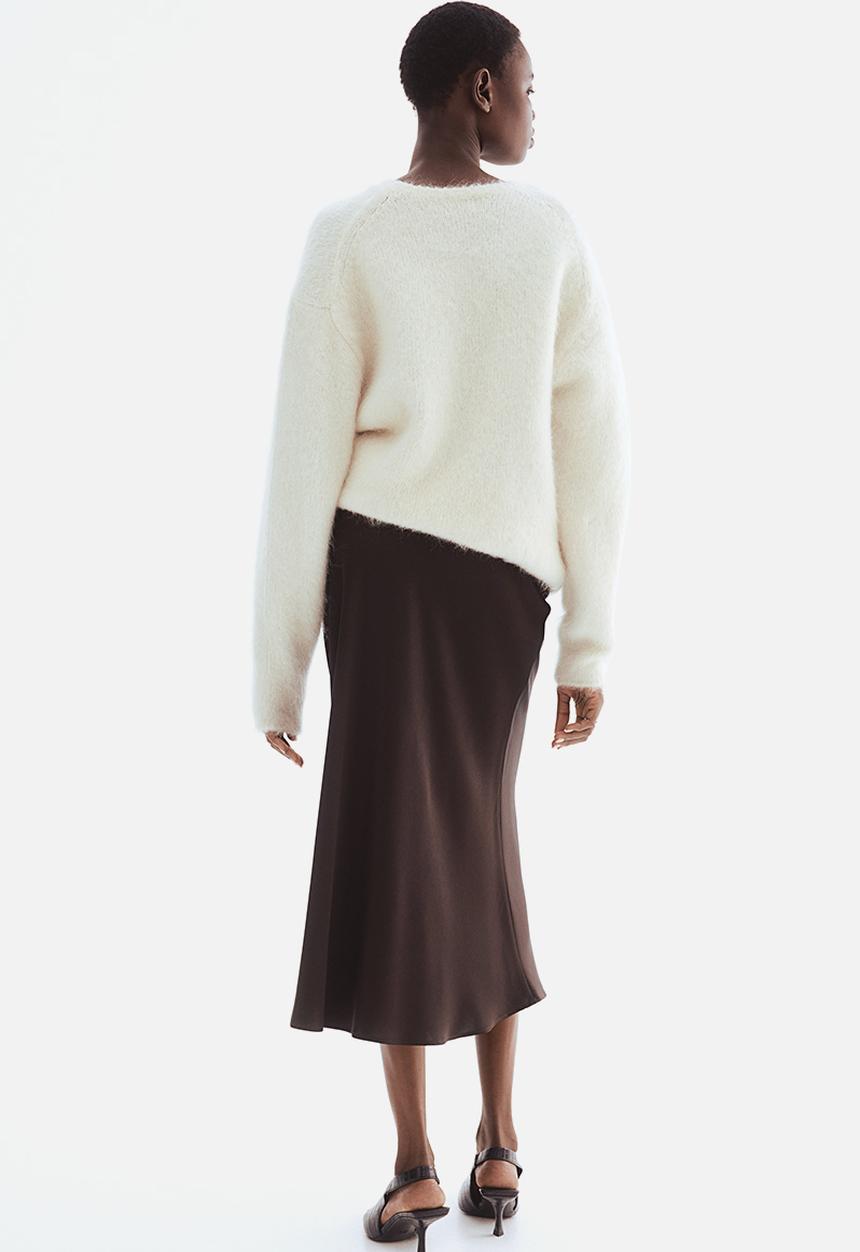 H&M - Midi skirt - dark brown