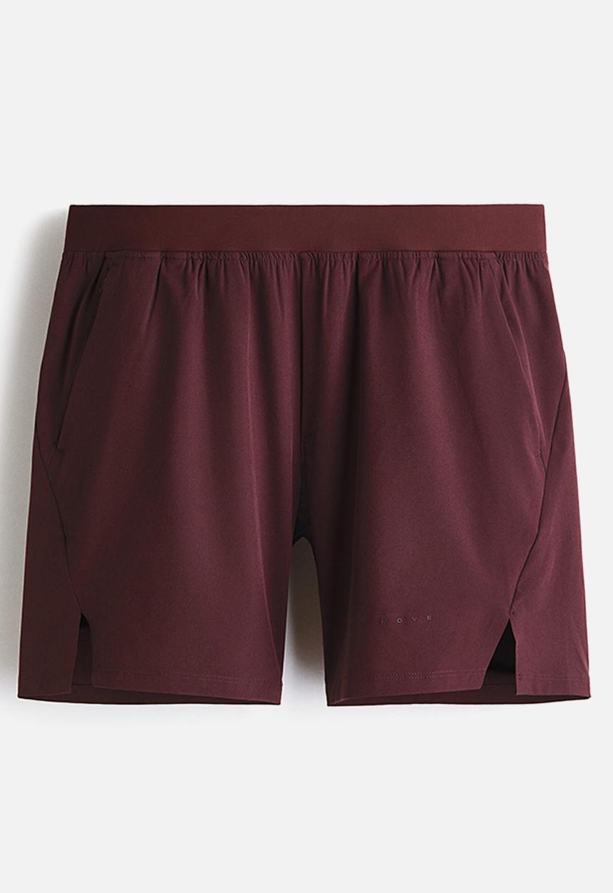 H&M - Mid-length sports shorts with drymove™ - burgundy