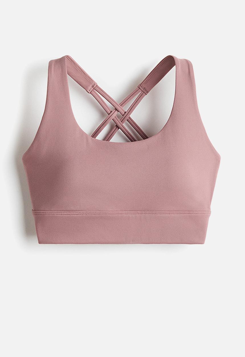 H&M - Medium support sports bra with softmove? - antique rose