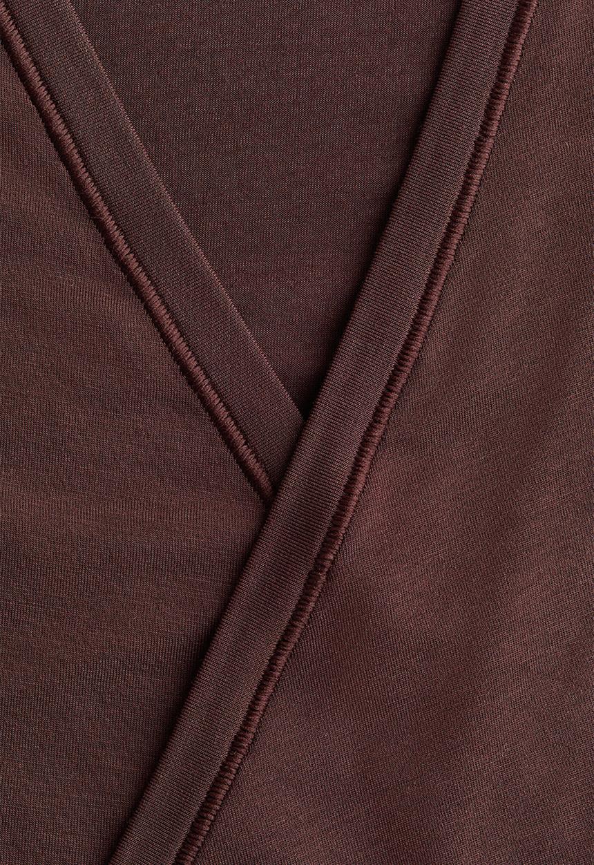 H&M - Sports wrap top in modal - warm brown