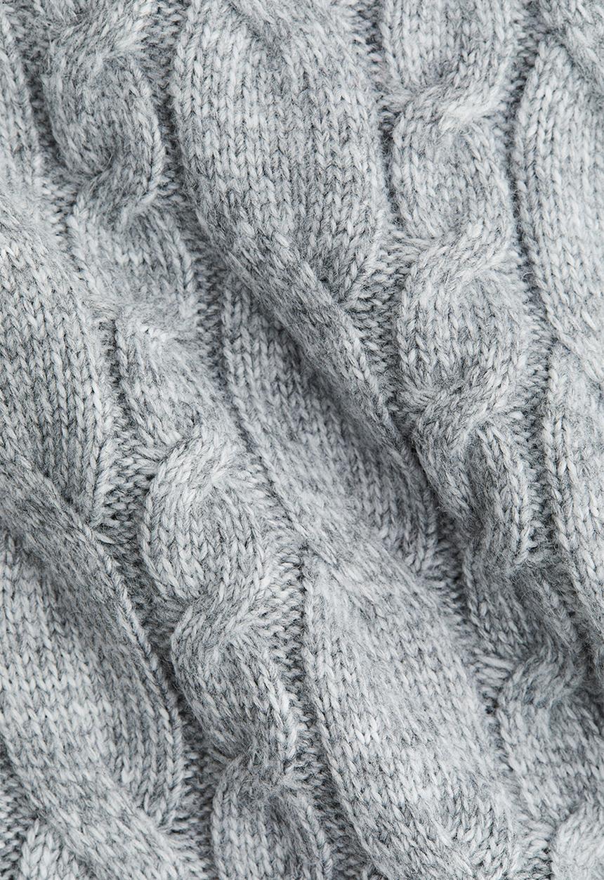 H&M - Cable-knit jumper - grey marl
