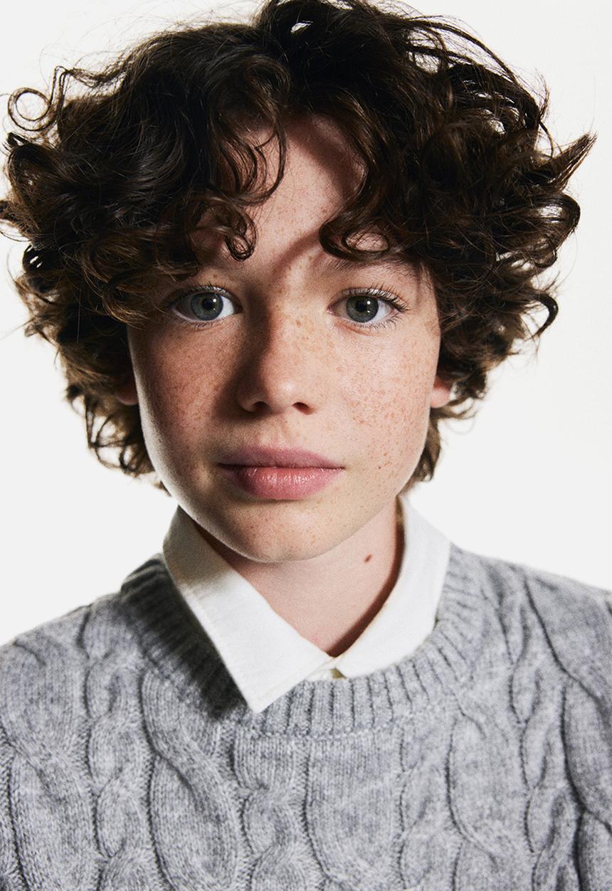 H&M - Cable-knit jumper - grey marl