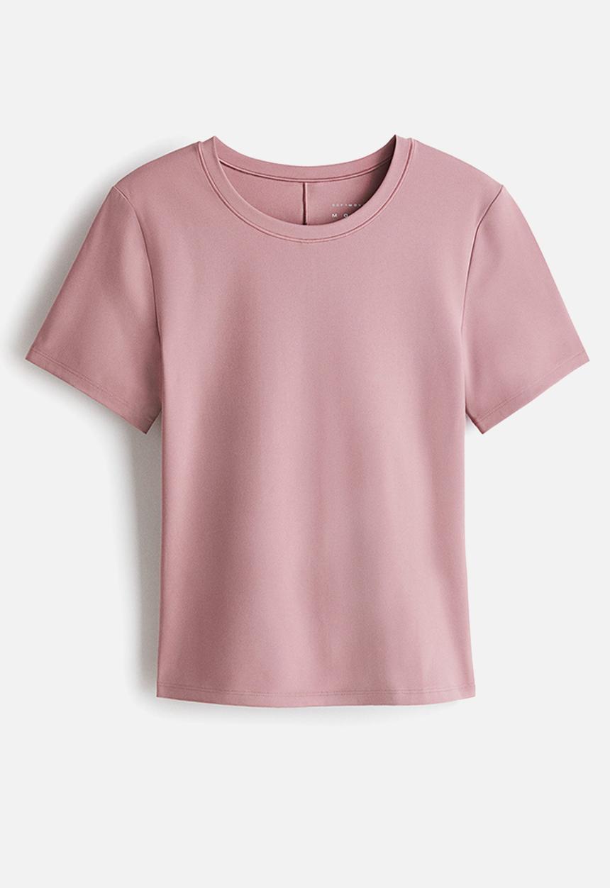 H&M - Sports t-shirt with softmove? - antique rose