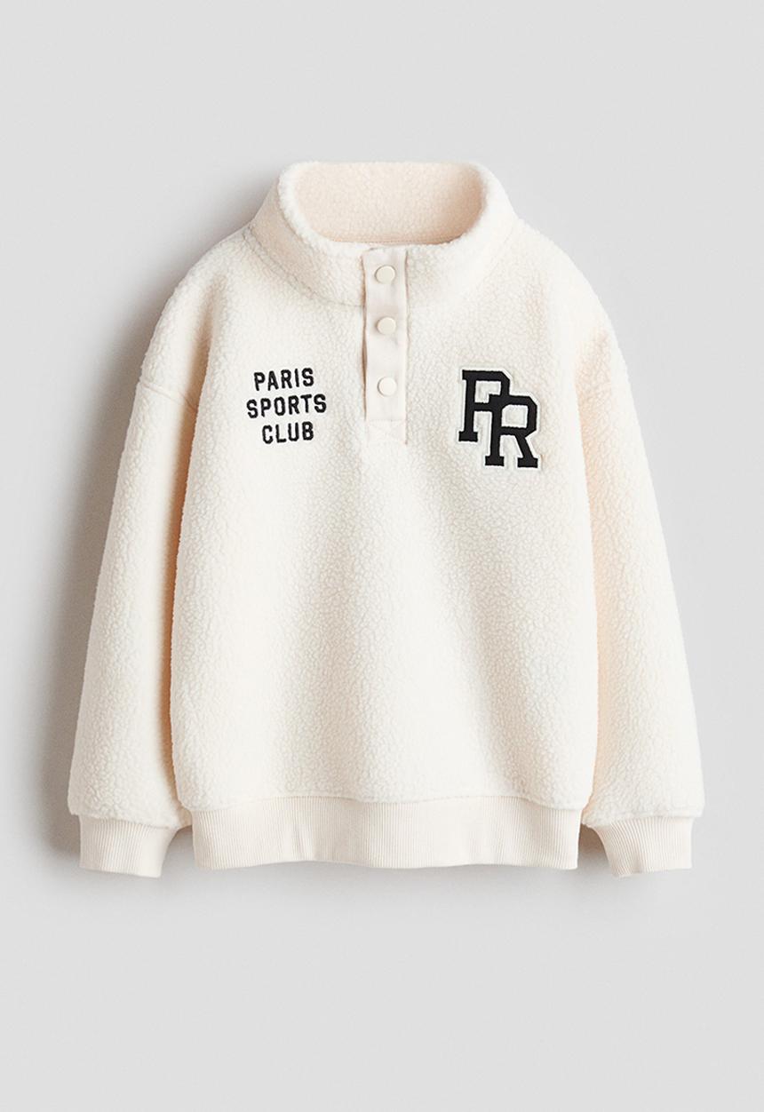 H&M - Teddy sweatshirt - cream/paris