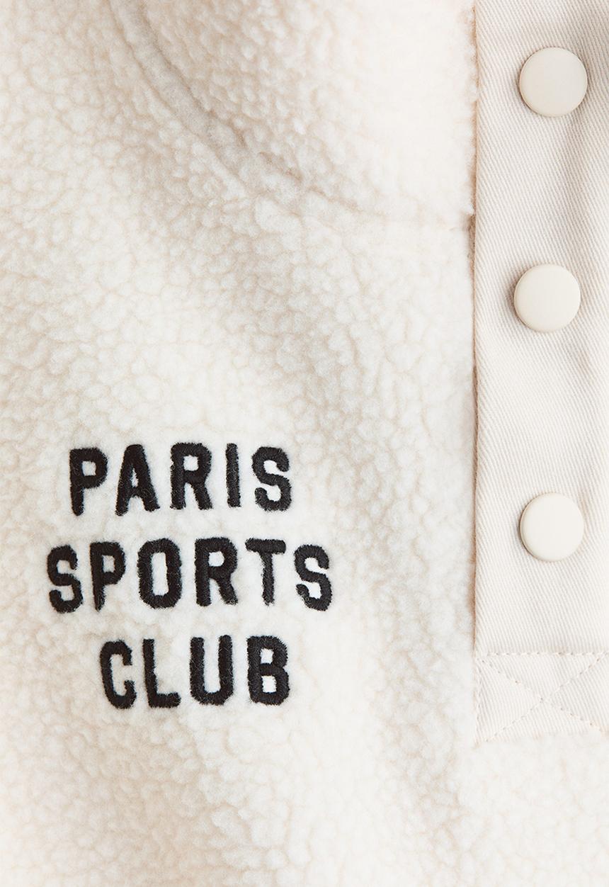 H&M - Teddy sweatshirt - cream/paris