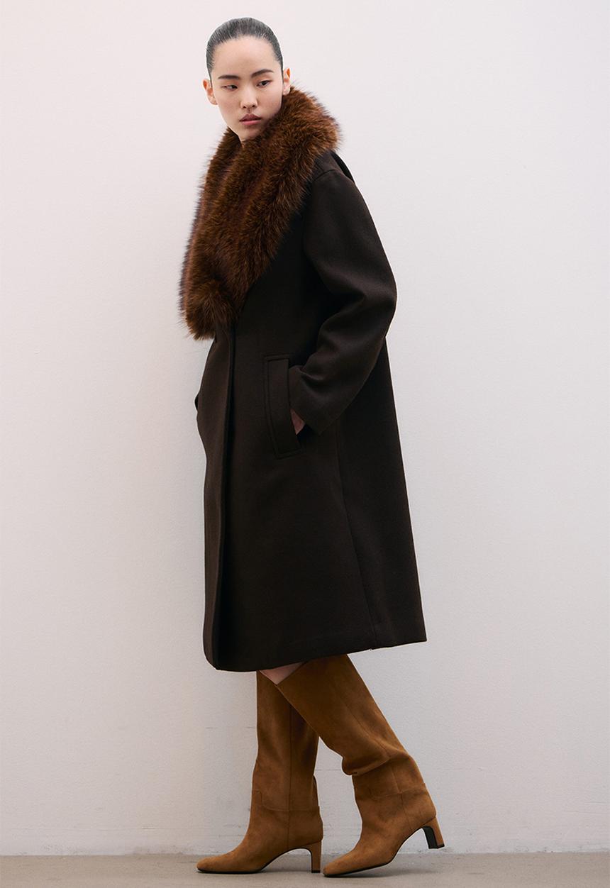 H&M - Knee-high boots - dark beige