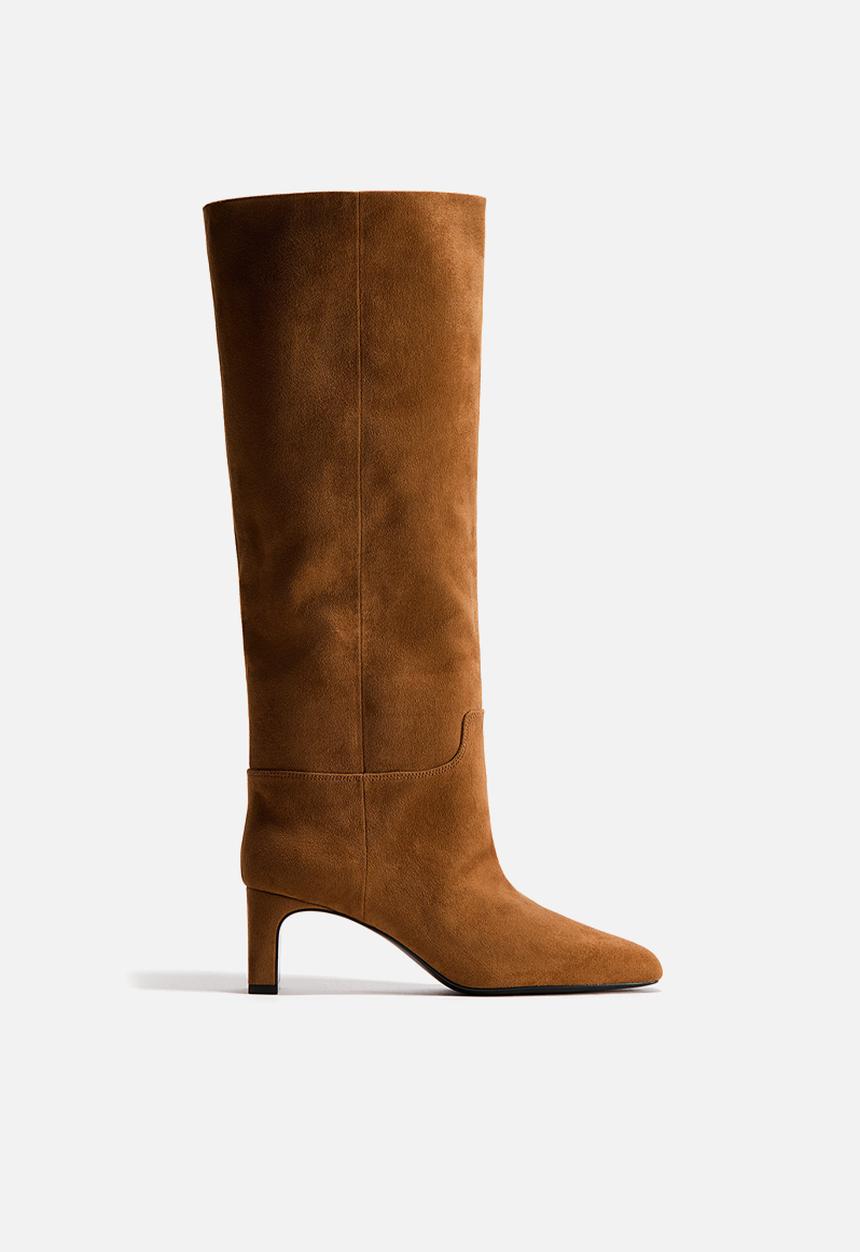 H&M - Knee-high boots - dark beige