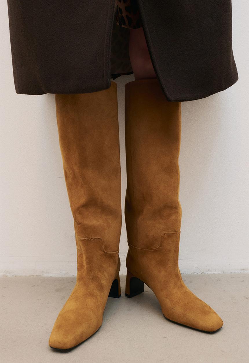 H&M - Knee-high boots - dark beige