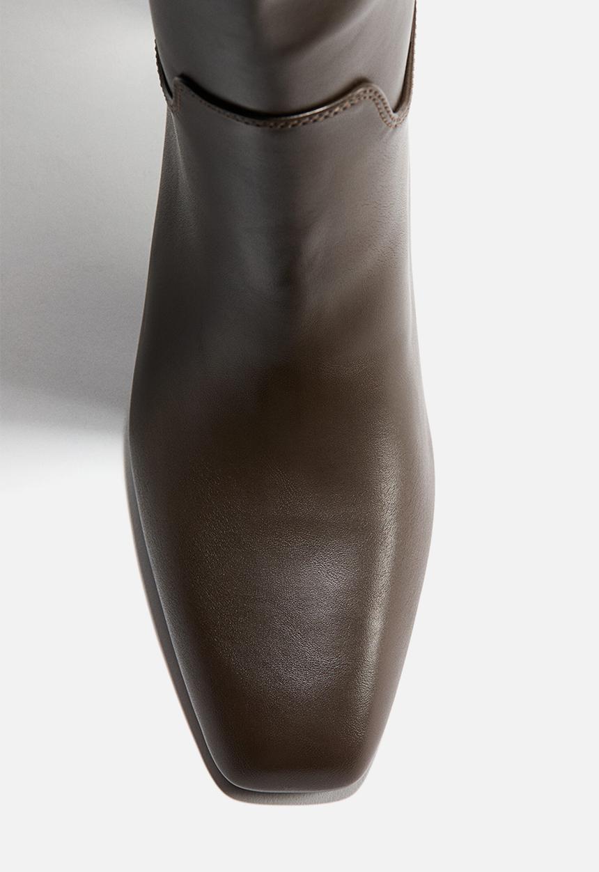 H&M - Knee-high boots - dark khaki green