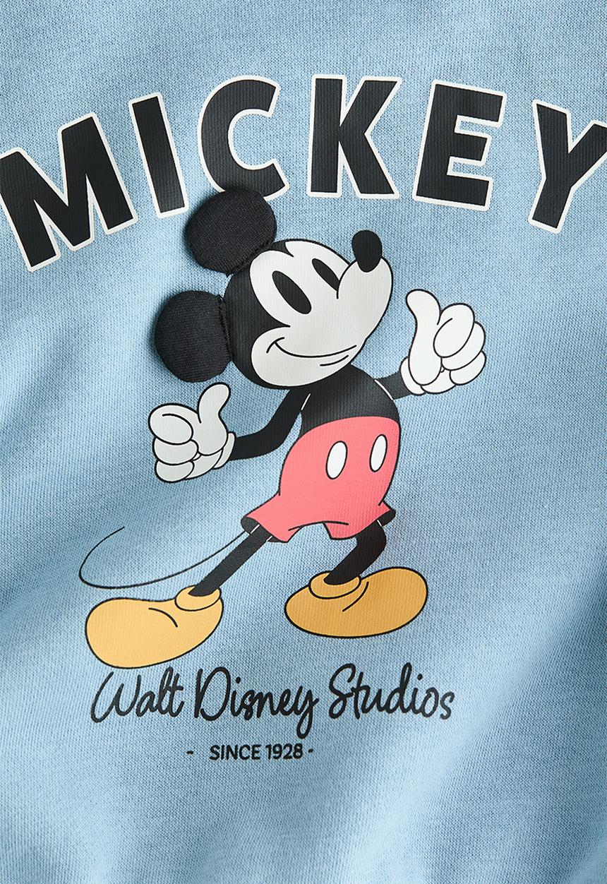 H&M - Printed sweatshirt - light blue/mickey mouse