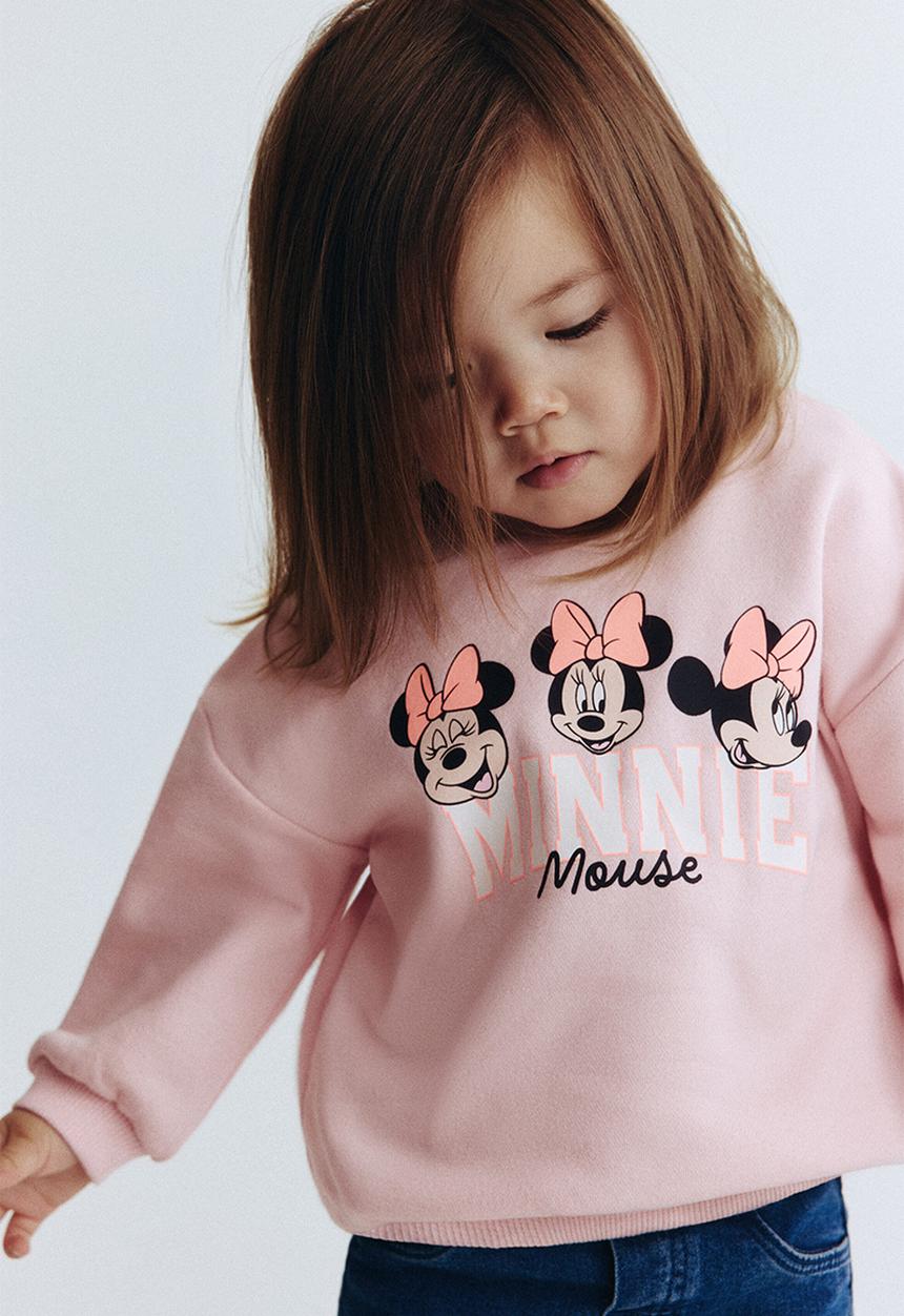 H&M - Motif-detail sweatshirt - light pink/minnie mouse