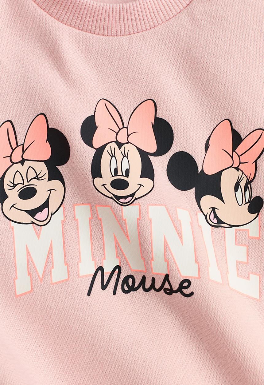 H&M - Motif-detail sweatshirt - light pink/minnie mouse