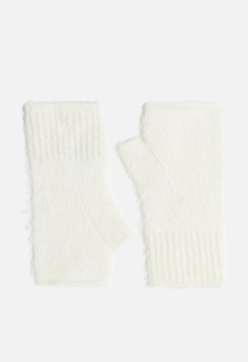 H&M - Fingerless mittens - cream