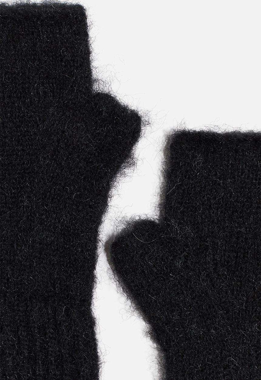 H&M - Fingerless mittens - black
