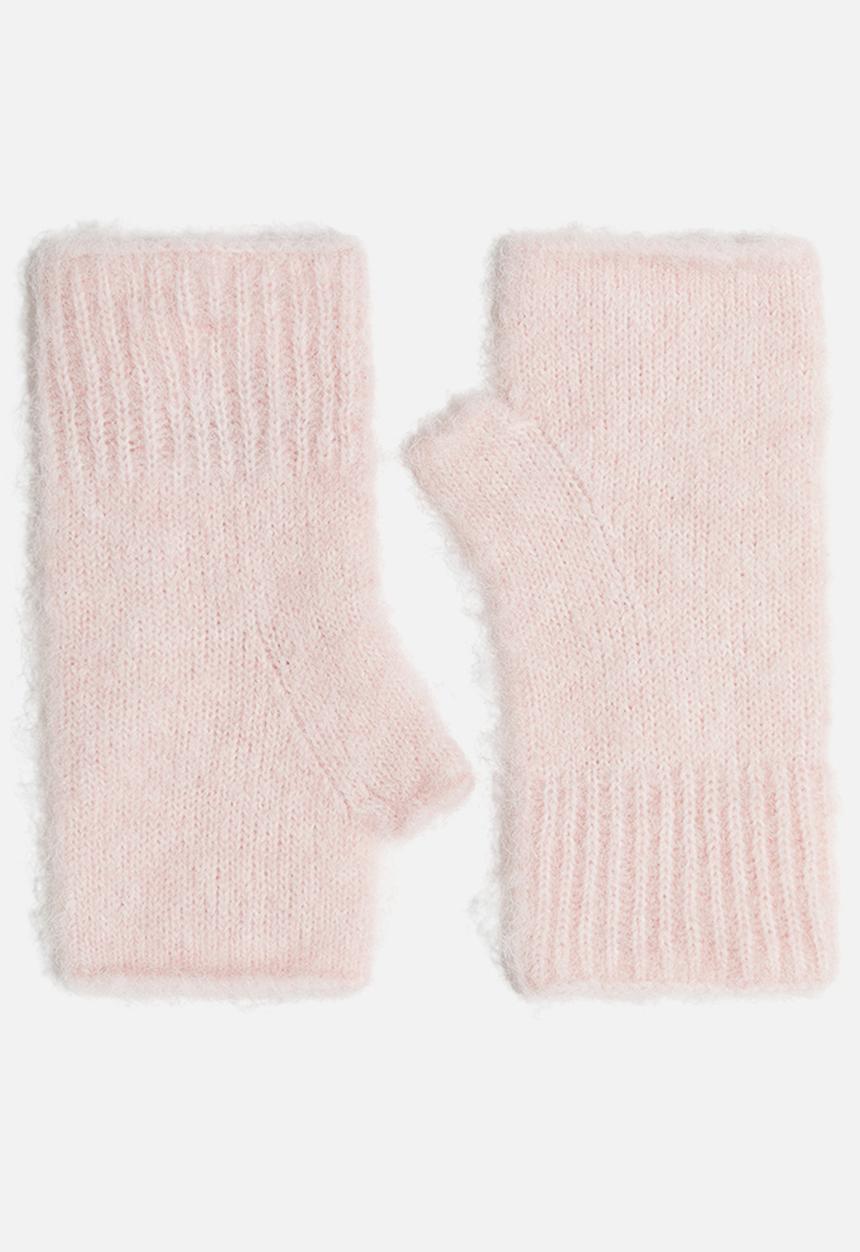 H&M - Fingerless mittens - light pink
