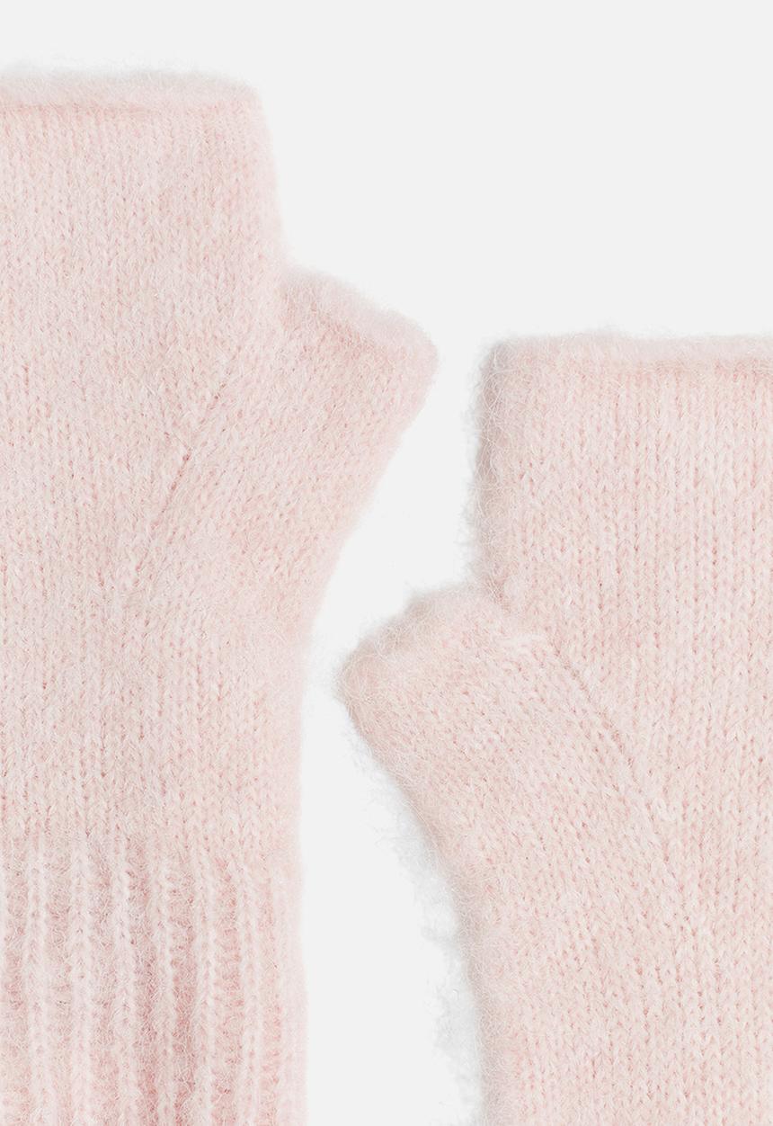 H&M - Fingerless mittens - light pink