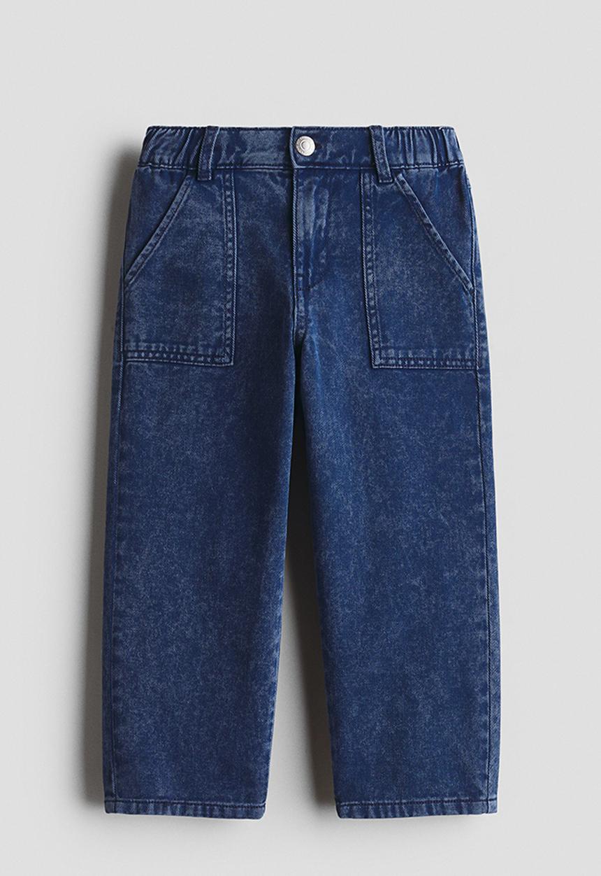 H&M - Cotton denim trousers - dark denim blue