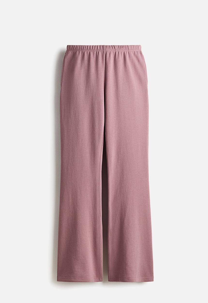 H&M - Flared sports sweatpants - antique rose