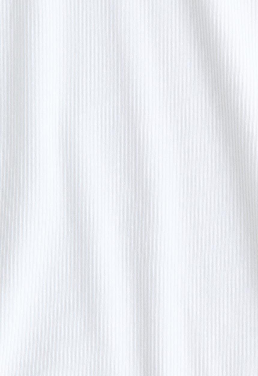 H&M - Ribbed cotton-blend top - white