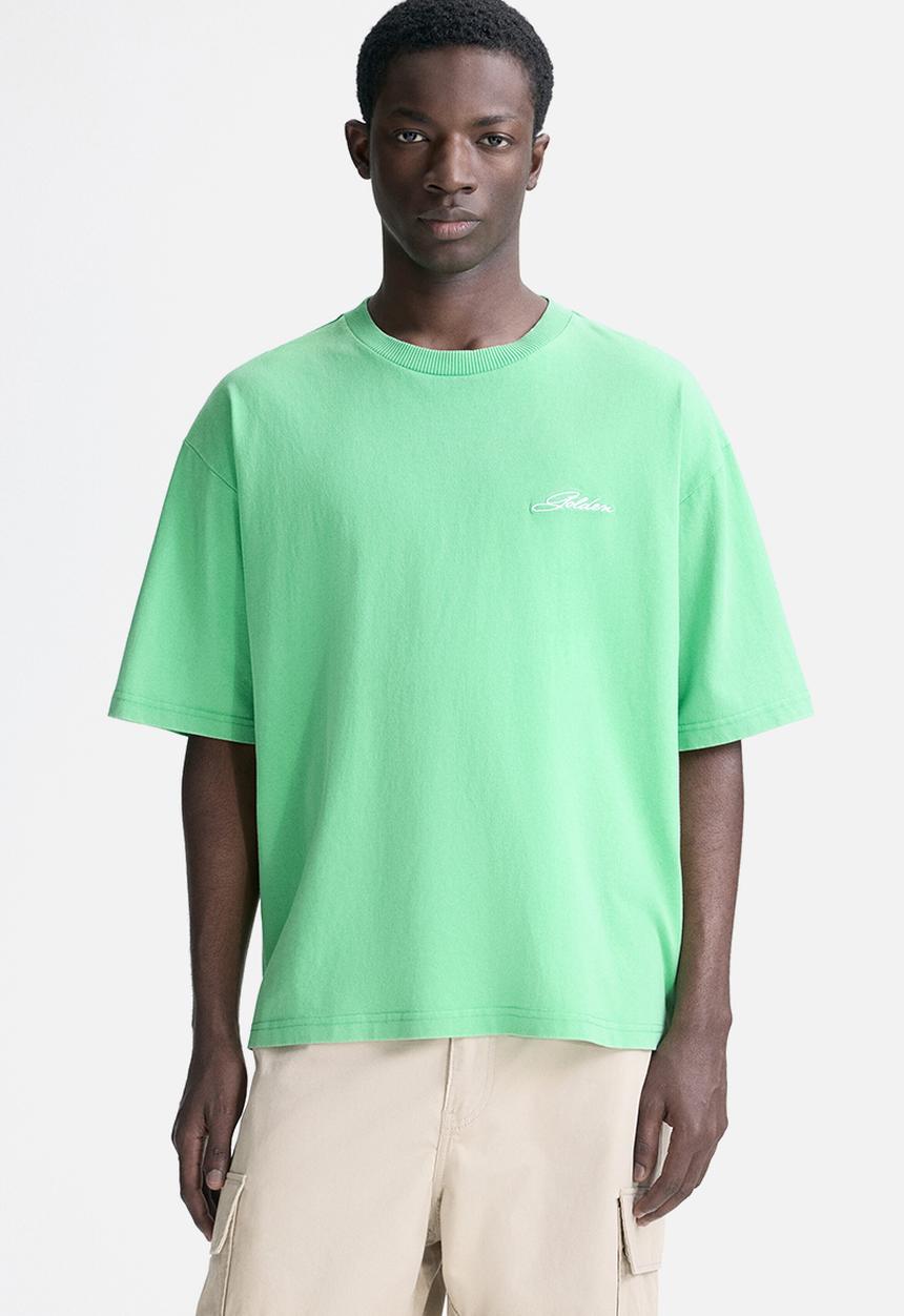 H&M - Loose fit t-shirt - bright green/golden