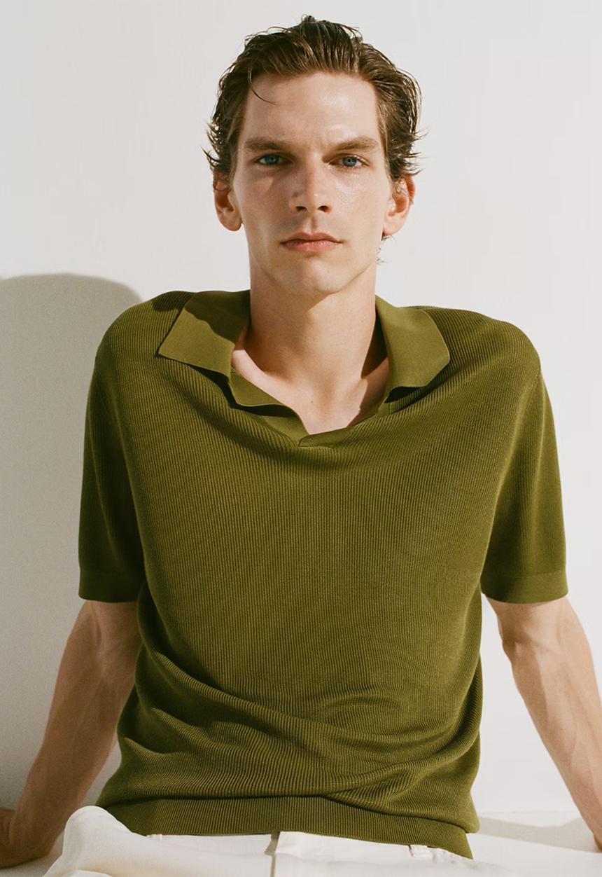 MANGO - Polo shirt boda - green