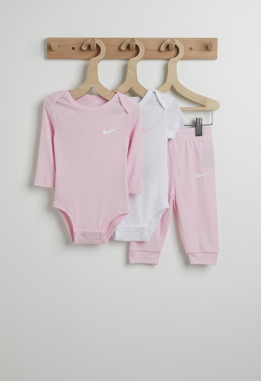 Nike - Nkn Essentials 3 Piece Pant Set - Pink Foam