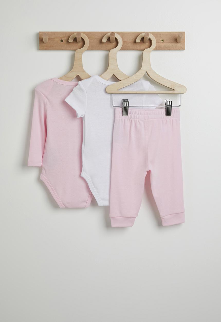 Nike - Nkn Essentials 3 Piece Pant Set - Pink Foam