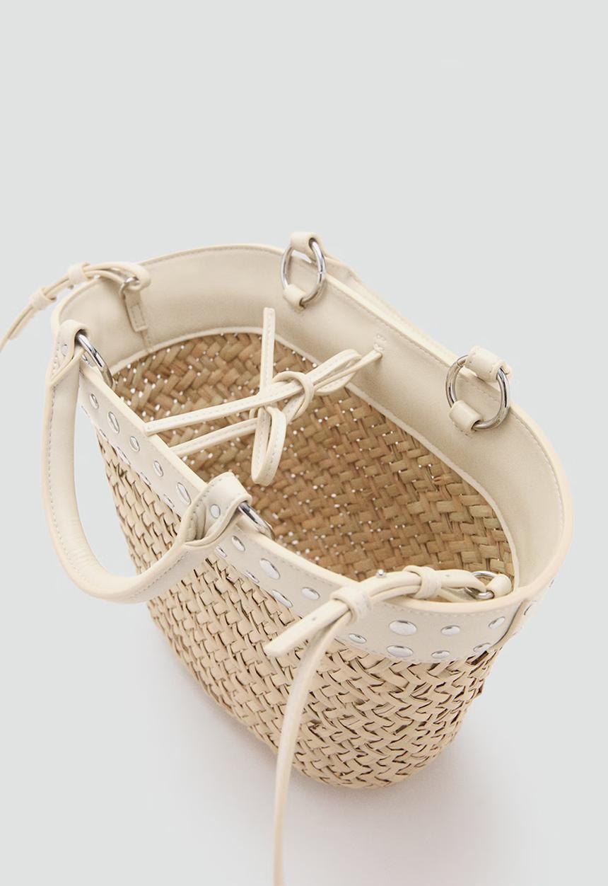 MANGO - Baster Handbag - Natural