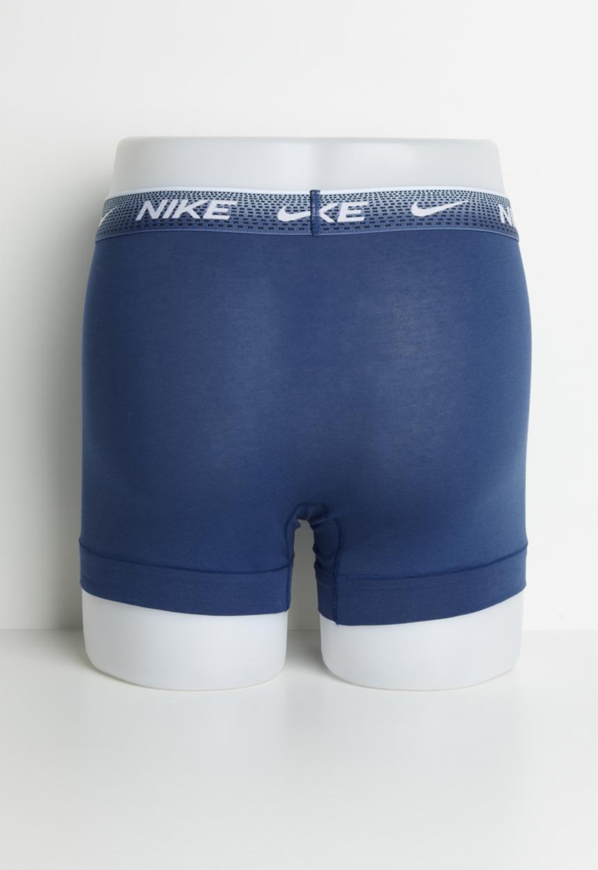 Nike - Essential Cotton Trunks 3 Pack - Blue