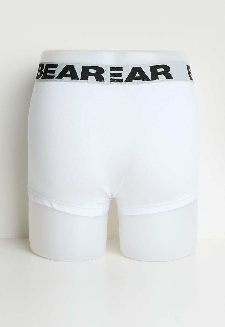 Bear - 2 Pack Shortleg Bodyshort - White
