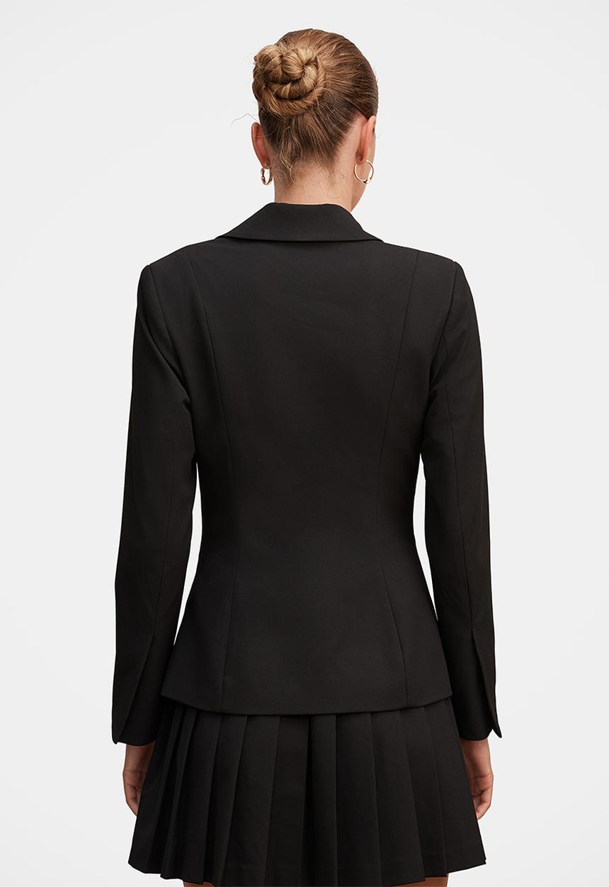 Forever New - Lenora 2 in 1 blazer mini dress - black