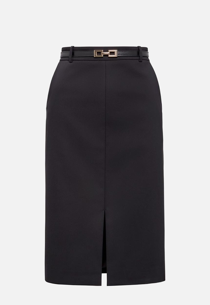 Forever New - Lucy Belted Pencil Skirt in Black